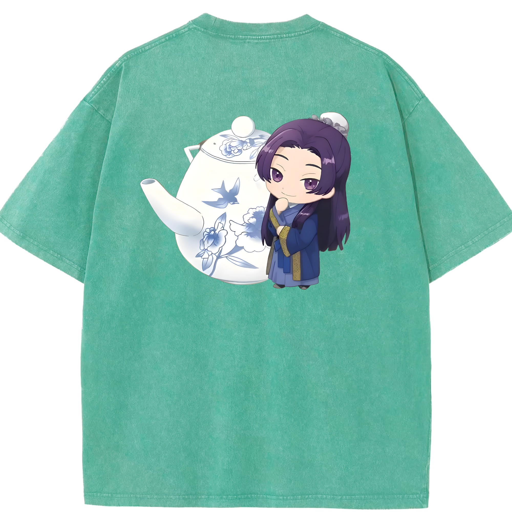 （画像用） 薬屋のひとりごと The Apothecary Diaries 綿100% ヴィンテージ風 半袖Tシャツ（背面プリント）